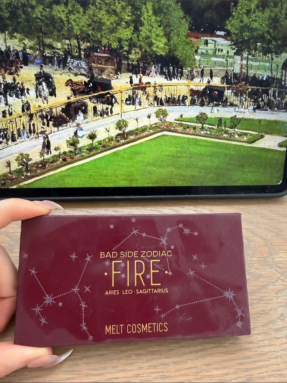 Melt Cosmetics Fire Eyeshadow Palette — Red, Peach, Coral & Bronze Shades